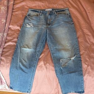 Daze Women's Blue Straight Leg Jeans